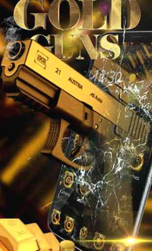 Tema Gold Revolver Gun AK47 SMG 1
