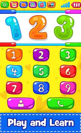 Baby Phone for toddlers - Numbers, Animals & Music 2
