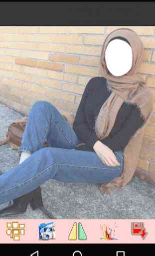 Innovative Hijab with Jeans Photo Frame 1