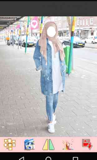 Innovative Hijab with Jeans Photo Frame 4