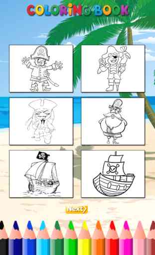 The Pirate Coloring Book HD for Children: Aprenda a pintar e colorir um navio pirata e mais 2