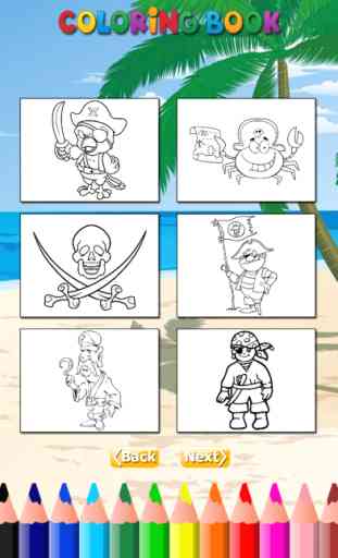 The Pirate Coloring Book HD for Children: Aprenda a pintar e colorir um navio pirata e mais 3