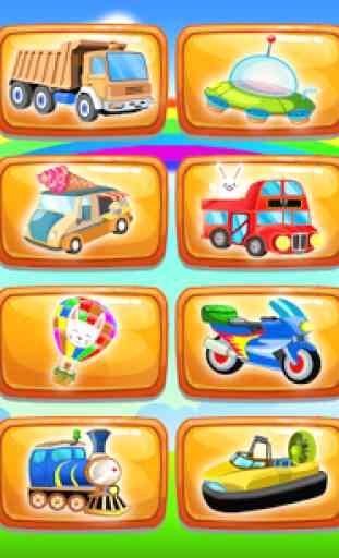 Cars and vehicles puzzle 1