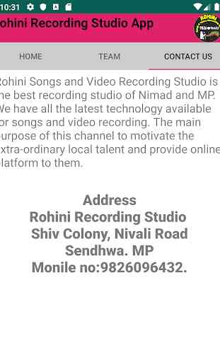 Rohini Recording Studio App 4