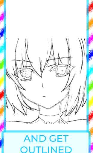 Draw anime by outline with pencil for beginners 2