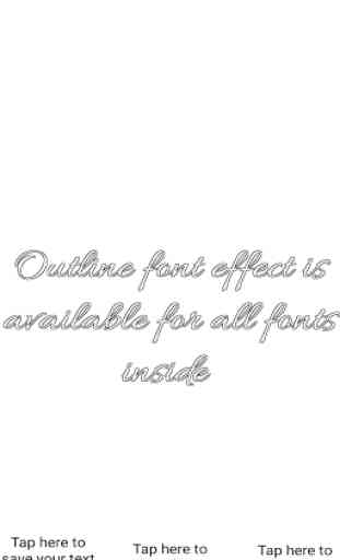 Free Fonts - outline fonts and write calligraphy 3