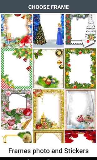 Molduras para fotos e adesivos de Natal   1
