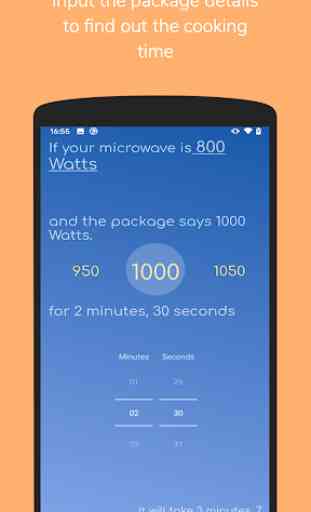 Watt Time - Microwave time converter 2