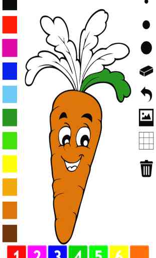 Ativos! Livro para colorir de frutas e legumes para lactentes e crianças: Aprender com muitas fotos, como tomate, cenoura, pimenta, cogumelos, cebola, pepino, batata, salada, brócolis, milho, feijão, ervilha, espinafre 2