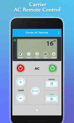 Carrier AC Remote Control 1