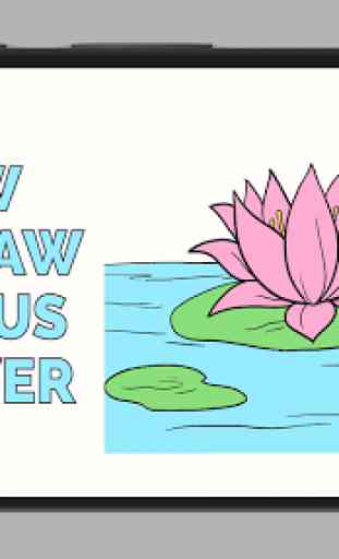 How to Draw a Lotus Flower 3