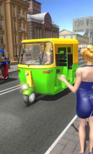 Modern Tuk Tuk Auto Rickshaw: Free Driving Games 2