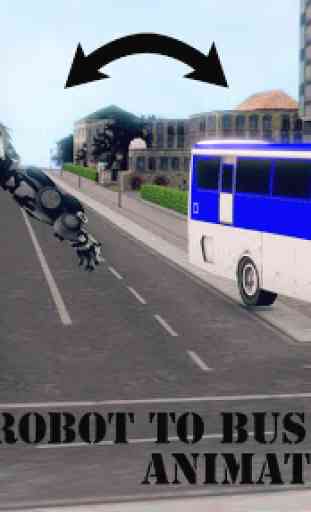 Real Police Bus Robot Warrior : Ultimate Robot Bus 2