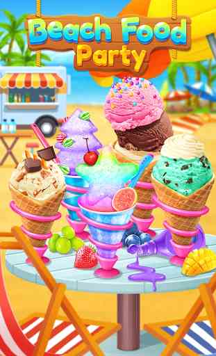 Summer Beach Food Party - Sweet Frozen Treats Fun 4