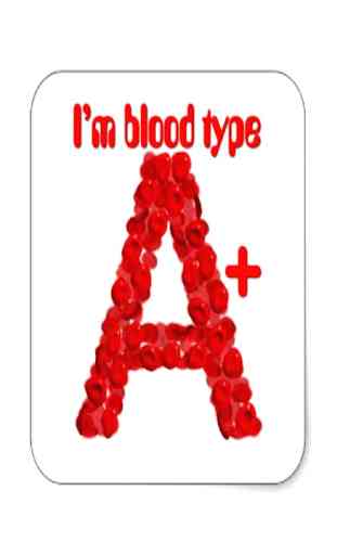 BLOOD TYPE (A) 1