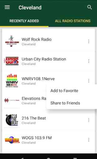 Cleveland Radio Stations - USA 1
