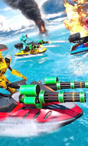 jet ski robô transformar subaquática guerra submar 1
