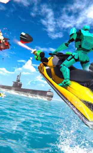 jet ski robô transformar subaquática guerra submar 4