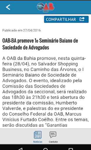 Notícias da OAB Bahia 2