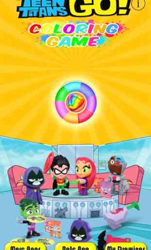 Teen coloring of titans go 1