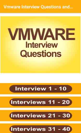 Vmware Interview Questions and Answers App 1