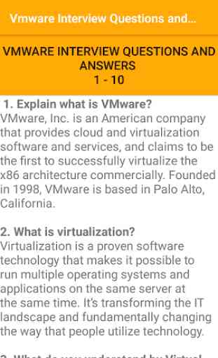 Vmware Interview Questions and Answers App 3