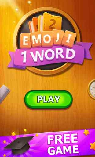 2 Emoji 1 Word - Guess Emoji ❤️Word Games Puzzle 3