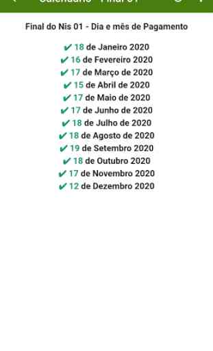 Calendario Pagamento - Bolsa Familia 2020 2