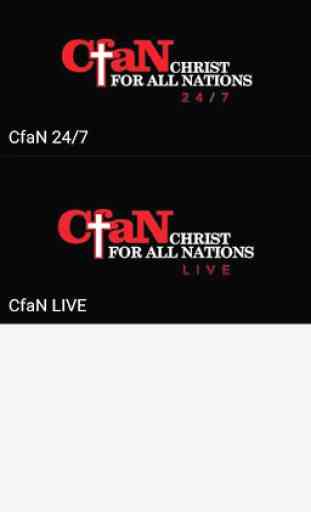 CHRIST FOR ALL NATIONS TV 2
