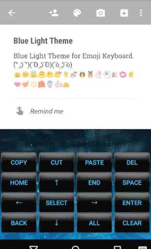 Blue Light Emoji Keyboard Skin 3