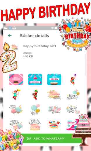 Happy Birthday Stickers for WhatsApp 4