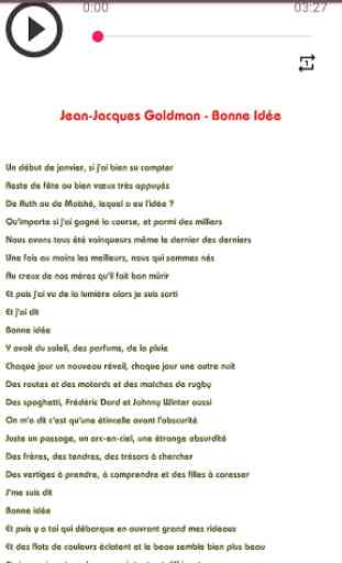 Jean jaques goldman music sans net (avec paroles) 2