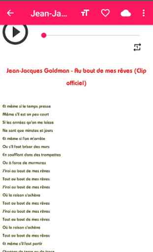 Jean jaques goldman music sans net (avec paroles) 3