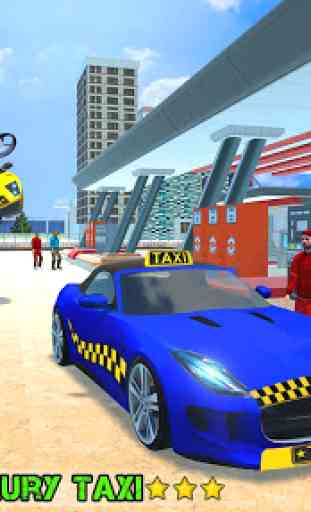 Real Flying Taxi Car Simulator Driving Games 1