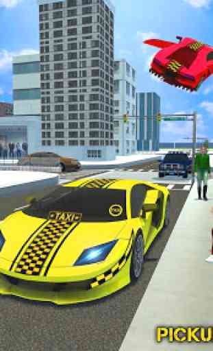 Real Flying Taxi Car Simulator Driving Games 2