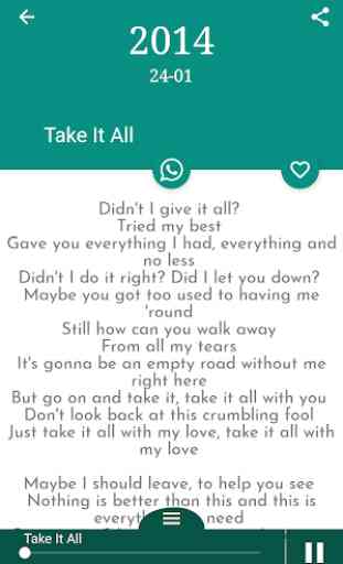 Adele Songs Lyrics 2