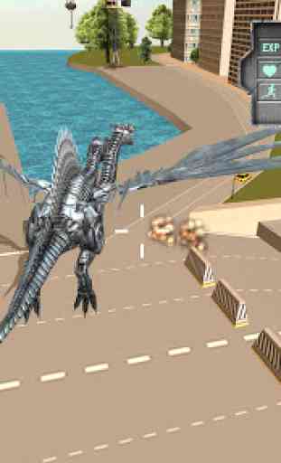 Flying Dragon Robot Simulator :Transformation War 3