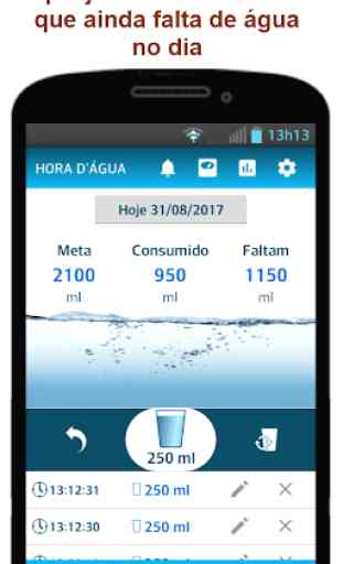Hora D'Água | App Lembra de Beber Água 1