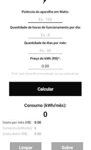 kWh - Calcular o consumo de energia elétrica 1