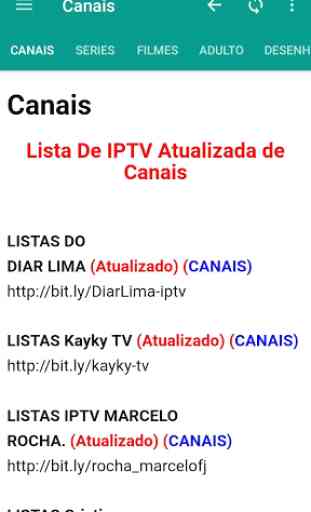 Listas IPTV Grátis  3