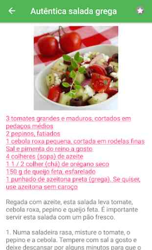 Receitas de saladas grátis em portuguesas offline 2