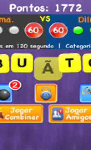 Decifrando com Amigos - grátis português palavras jogo (obter ajuda de facebook e twitter) 1