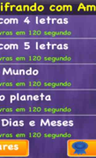 Decifrando com Amigos - grátis português palavras jogo (obter ajuda de facebook e twitter) 4
