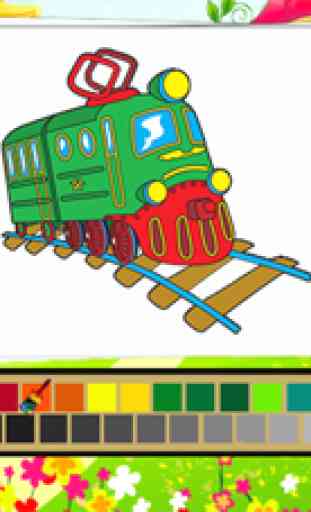Veículo Coloring Book - Tudo em 1 Desenho carro e pintura colorida para crianças jogos grátis 2