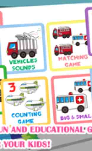 Veículos da criança pré-escolar FREE-Tudo em um quebra-cabeça Jogos Educativos para Crianças 1