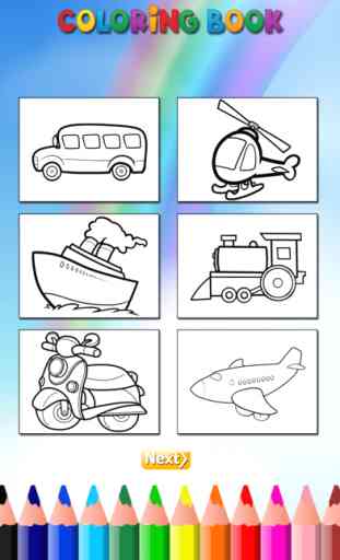 Veículo Coloring Book Jogo Grátis para crianças 4