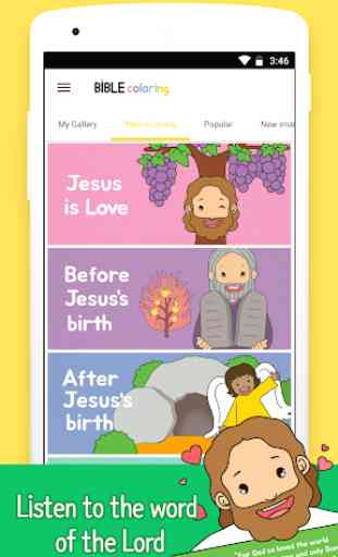 Bible Coloring Book - Story Coloring Page 2