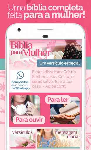Bíblia Para Mulher - Feminina com Áudio MP3 1
