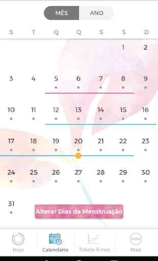Calendário Menstrual Paula: Ciclo e Período Fértil 2