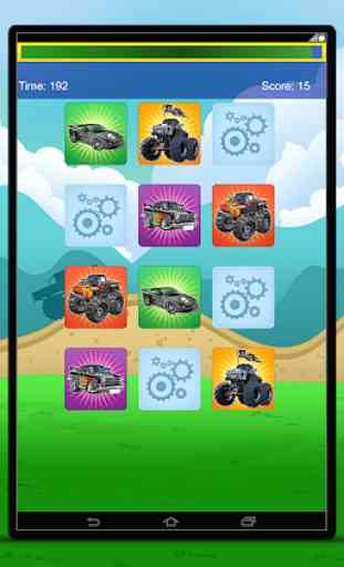 Carros e caminhões: jogo de lógica para meninos 2